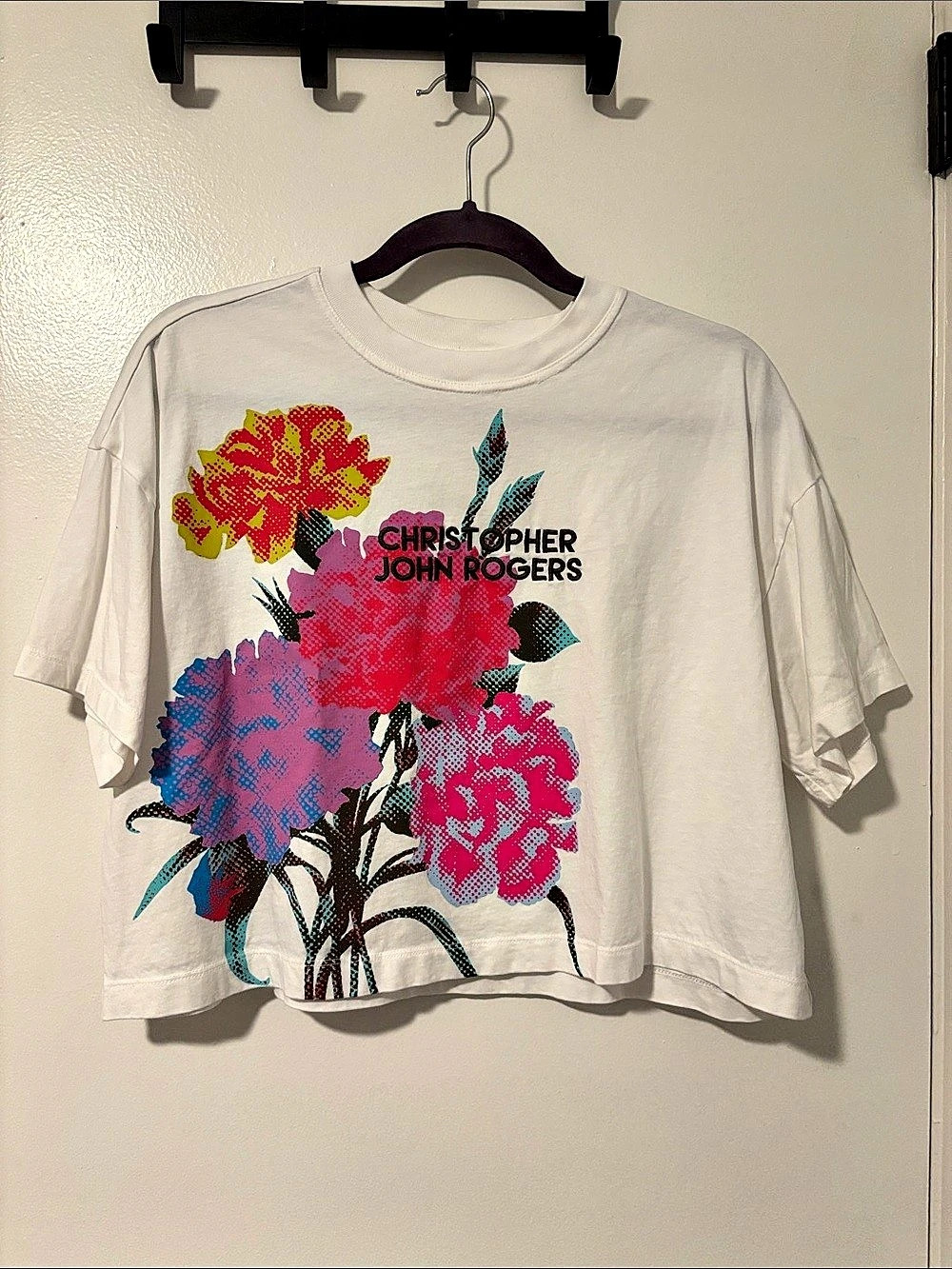 Christopher John Rogers x Old Navy Floral Crop Tee